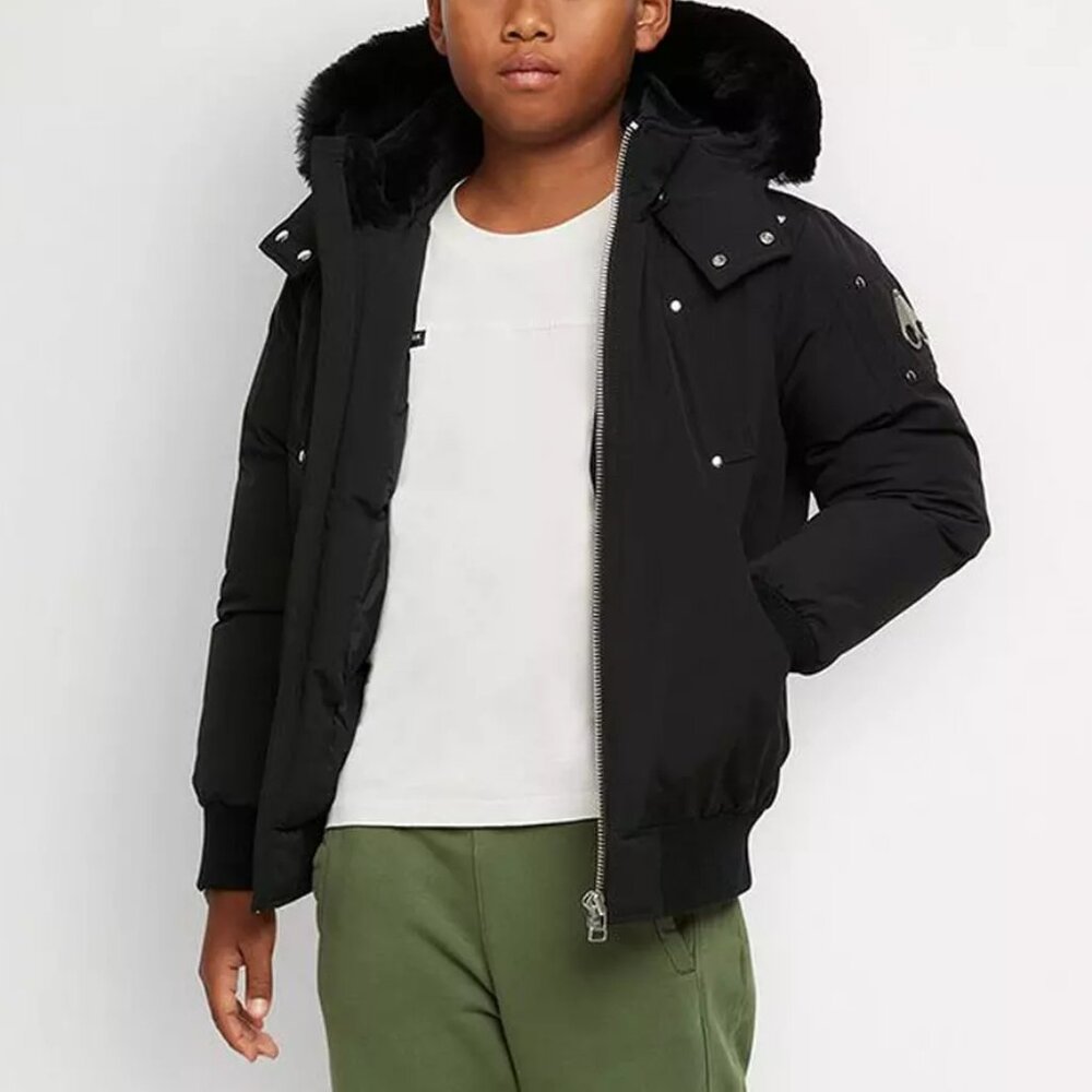 Moose Knuckles Originals Shearling Ballistic Bomber Jacket Kids